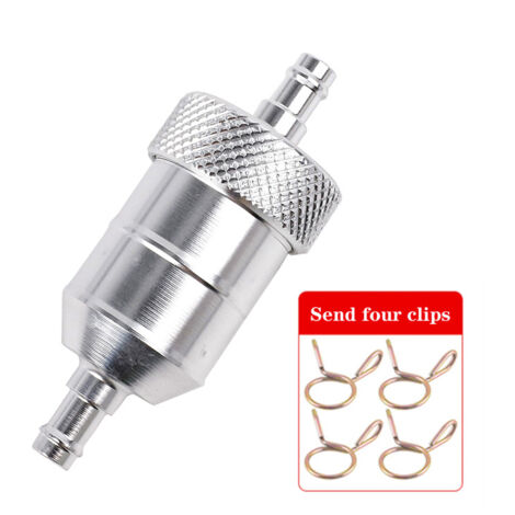 Filtro Benzina Universale Per Moto 8mm KIMISS - In Alluminio, Riutilizzabile, Per Pulizia Carburante - Foto 8