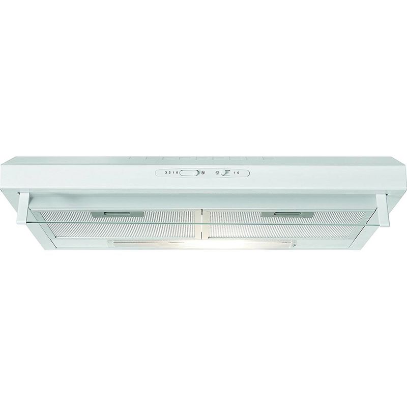 Bomann Du 623.3 campana extractora 60cm 3 niveles potencia recirculación aire ruido 71 db clase 105w blanco de o por conducto filtros extraibles alum 2 20 du623.3