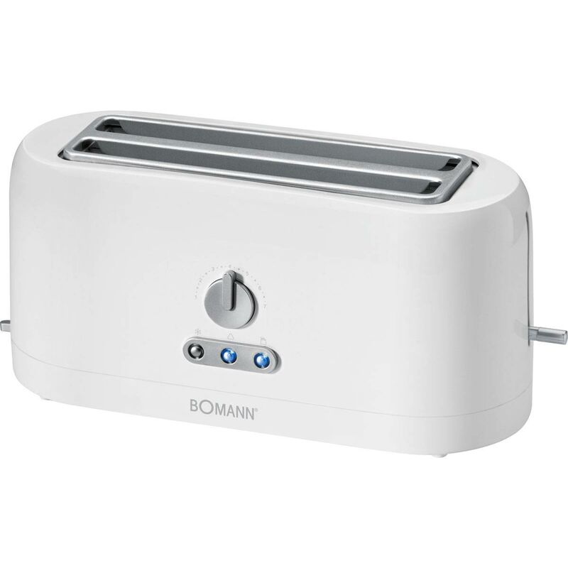 Bomann Ta 245 cb tostadora 4 rebanadas 3 funciones calienta panecillos 1400 w blanco 1400w