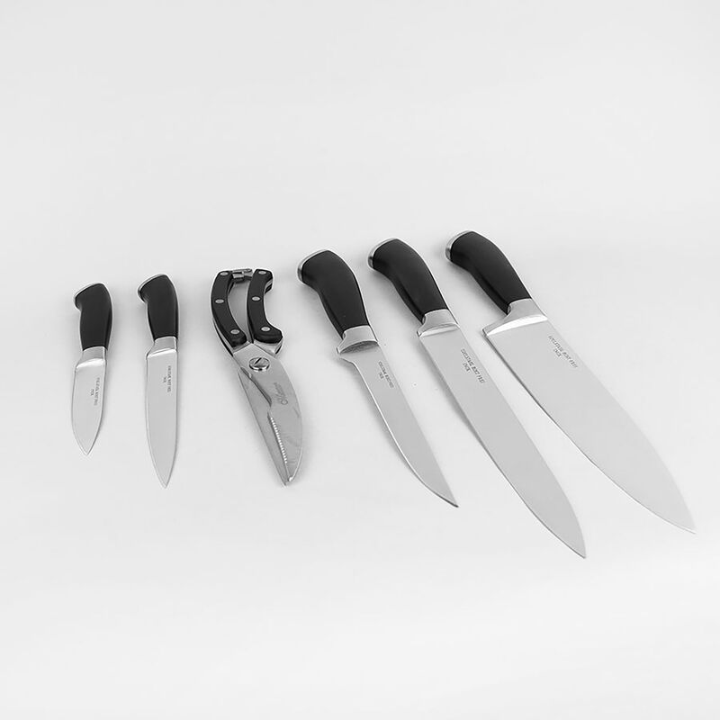 Set de cuchillos - BERLINGERHAUS Black Rose, Juego Cuchillos Cocina  Profesional Acero Inoxidable, Cocinero Cebollero, Rebanador Tabla