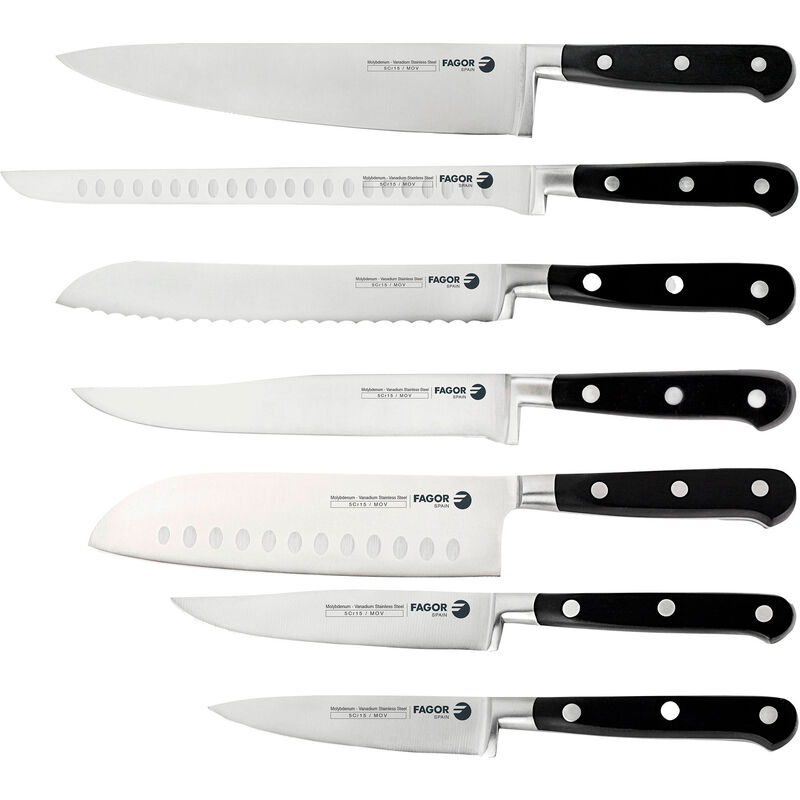 Set de cuchillos - BERLINGERHAUS Moonlight, Juego Cuchillos Cocina  Profesional Acero Inoxidable, Cocinero Cebollero, Rebanador Tabla