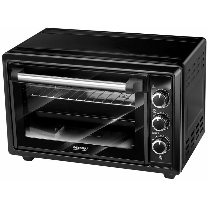 Horno Eléctrico Sobremesa Convención 60L 2500W Romo, 230ºC. 61x41x40cm,  negro