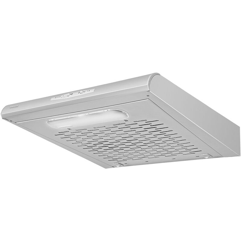 MPM MPM-61-PX-71 Campana Extractora Bajo Mueble Cocina 60cm, 3 Velocidades Extracción, Recirculación Aire, 63 dB Acero Inoxidable