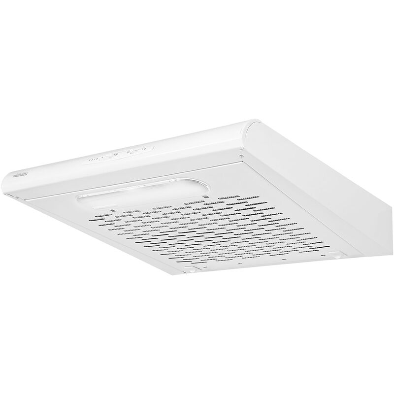 MPM MPM-61-PX-70 Campana Extractora Bajo Mueble Cocina 60cm, 3 Velocidades Extracción, Recirculación Aire, 63 dB Blanco