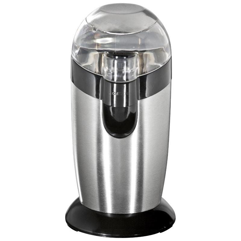 Clatronic KSW 3307 Molinillo Café Eléctrico, Especias, Semillas, 40 g café 20 tazas café, Cuchillas Acero Inox 120W Negro/Plata