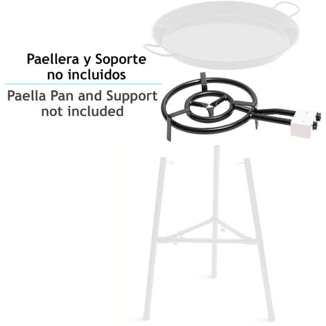 COBOI - Kit Paellero-Queador de gas butano 40 c, paellera de 46 c