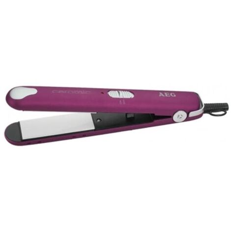 AEG HC 5680 Plancha de Pelo, Tecnología Cerámica, Antiestático, Calentamiento Rapido, Temperatura Constante 20W Violeta (1/3)