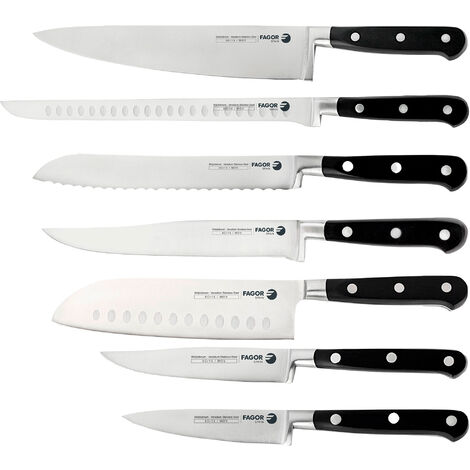ARCOS Juego de cuchillos de acero inoxidable de 3 piezas. 2 cuchillos de  chef + 1 cuchillo de pelar. Cuchillos de cocina profesionales para cocinar.