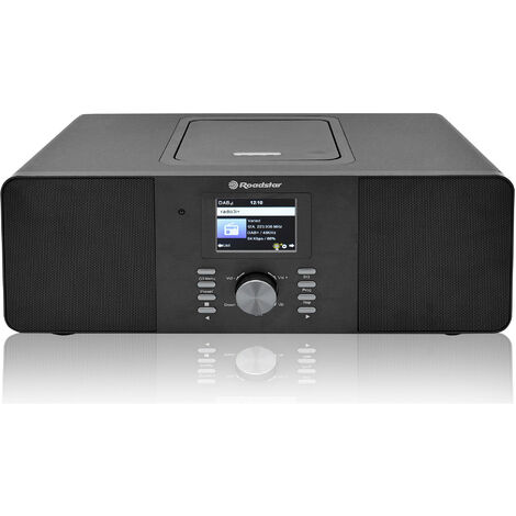Roadstar IR-540D+BTBK Microcadena Radio Internet Wi-Fi DAB+/FM, Reproductor CD-MP3, Bluetooth, USB Mando a Distancia  Negro