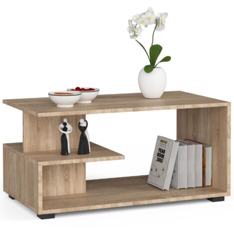 Mesa de centro AKORD PIN Roble Sonoma 90 cm frente en color Roble Sonoma 90x51x45 cm
