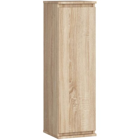 Armario AKORD W30 Roble Sonoma 30 cm 1 puerta frente en color Roble Sonoma 3 estantes 30x30x99 cm
