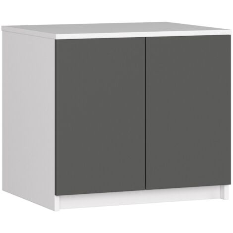 Altillo para armario AKORD S60 Wenge 60 cm 2 puertas frente en color Wenge 2 estantes 60x51x55 cm