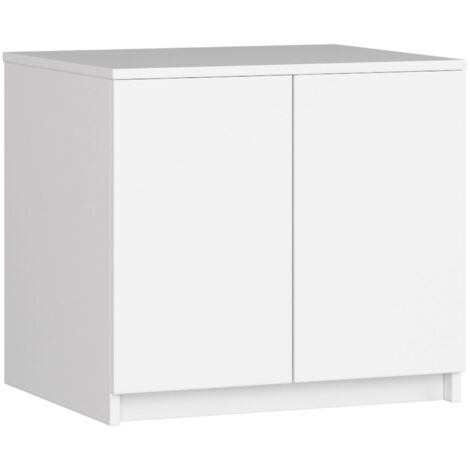 Altillo para armario AKORD S60 Blanco 60 cm 2 puertas frente en color Blanco 2 estantes 60x51x55 cm