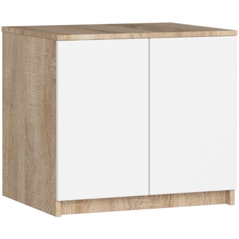 Altillo para armario AKORD S60 Wenge 60 cm 2 puertas frente en color Wenge 2 estantes 60x51x55 cm