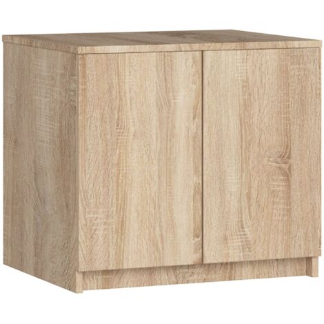 Altillo para armario AKORD S60 Roble Sonoma 60 cm 2 puertas frente en color Roble Sonoma 2 estantes 60x51x55 cm