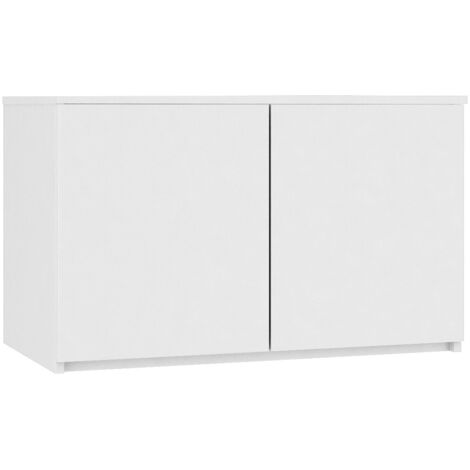 Altillo para armario AKORD S90 Blanco 90 cm 2 puertas frente en color Blanco 2 estantes 90x51x55 cm
