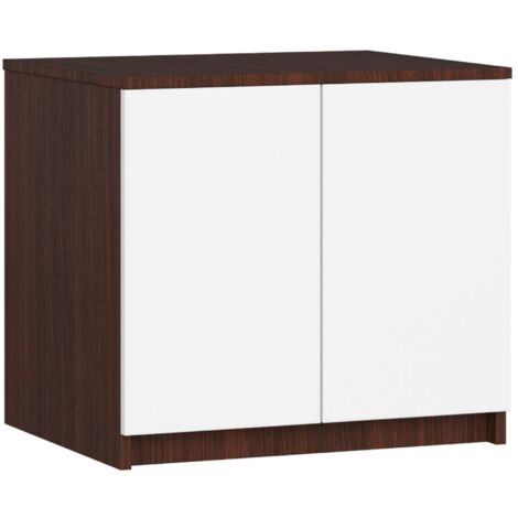 Altillo para armario AKORD S60 Wenge 60 cm 2 puertas frente en color Wenge 2 estantes 60x51x55 cm