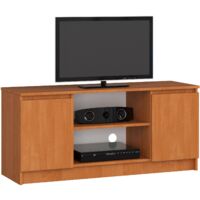Mueble de TV AKORD Aliso 120 cm 2 puertas frente en color Aliso 2 estantes 120x40x55 cm