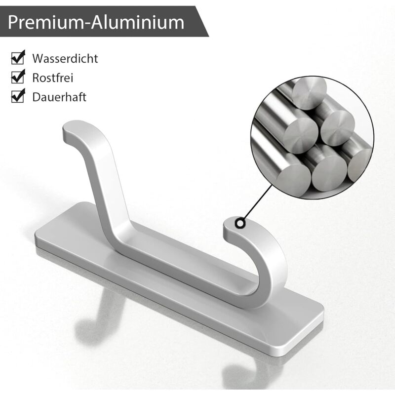 MWRDSM 4Pcs Kitchen Towel Holder Hooks Dish Hand Towel Hanger Self Adhesive Kitchen Holders Wall Mount Hooks Hanger Grabber Bathroom