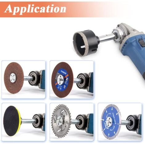 Angle Grinder Extension Rod, M10/M14 Thread Polishing Machine Adapter Lever For 100 Type Angle Grinder Polisher 6 M10