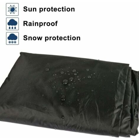 Ahlsen Grill Cover, Barbecue Liner Kit, Waterproof Grill Cover, Heavy Duty Gas Grill Cover, Black, 145 x 61 x 117 cm