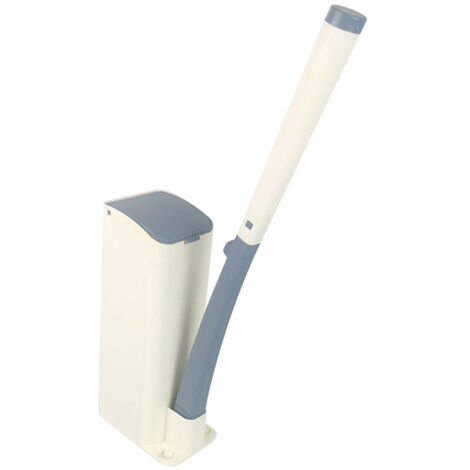 Ahlsen Disposable Toilet Brush Set with Wall Mount - Disposable Toilet Cleaning System with Replacement Toilet Brush