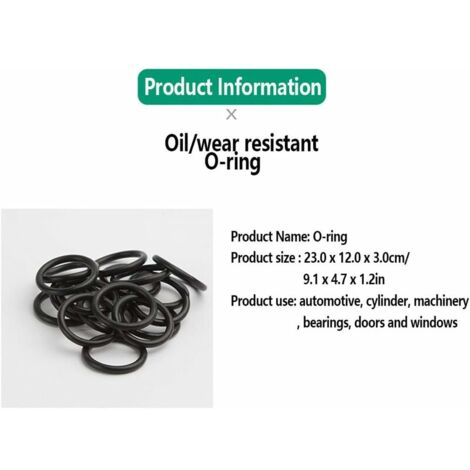 Ahlsen 225pcs Rubber O-Ring, 18 Sizes O-Ring Assortment Set, Sealing Universal O-Ring Assortment for Automotive Faucet Repair