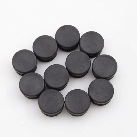 Ahlsen Chair Leg Cap, Round Plastic Cap, 30pcs, Black Tube End Cap, Chair Glide, Round Cap, Furniture Protection Cap, Chair/Leg Tube Cover Insert (25mm), Function