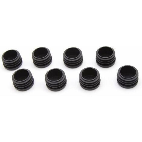 Ahlsen Chair Leg Cap, Round Plastic Cap, 30pcs, Black Tube End Cap, Chair Glide, Round Cap, Furniture Protection Cap, Chair/Leg Tube Cover Insert (25mm), Function