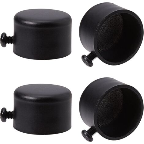 thumbnail image 2 of LLHQAMT Curtain Rod Ends For Curtain Pole Finials Are Strong And Durable With Fixing Screws, Black, Suitable For Curtain Rods Up To 28mm Diameter 2 of 9