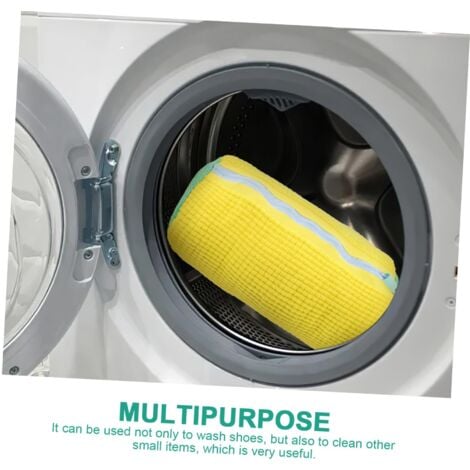 Ahlsen Pack Shoe Washing Bags, Sneaker Washing Bags, Multi-Protection Self-Cleaning Thick Increased Friction Inside Laundry Bag for Travel Apartment Yellow