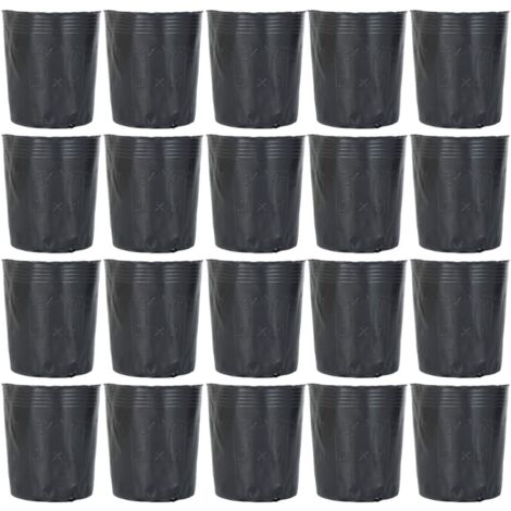 Ahlsen 100pcs Plastic Nursery Pots, Degradable Starter Pot, Garden Flower Nutrition Pot, Gardening Tool for Succulents, Cuttings, Seedlings, Five Sizes