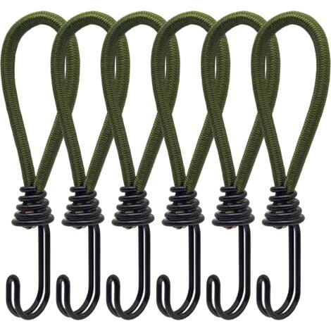 Ahlsen Piece of rubber tensioner with spiral hooks for tents, tarpaulins, PVC banners, pavilions, trampolines, awnings
