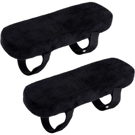 Replacement Elastic Chair Armrest Pads, Hand Rest Protector For Office Chair 2 Pcs Black