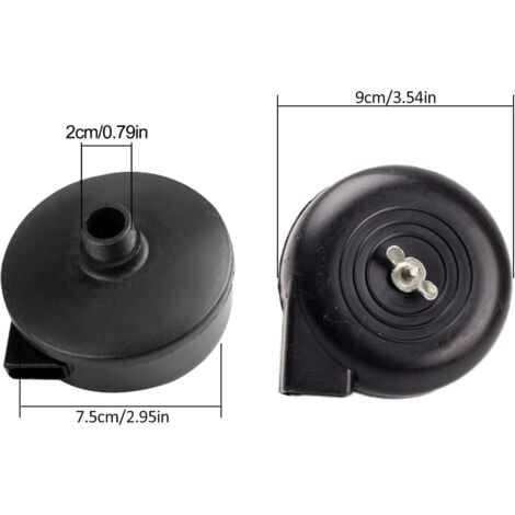 Ahlsen Pack of Air Compressor Muffler Filter, 20 mm Compressor Muffler Thread, Air Filter, Compressor Muffler Filter, Muffler Exhaust Filter for Air Compressor
