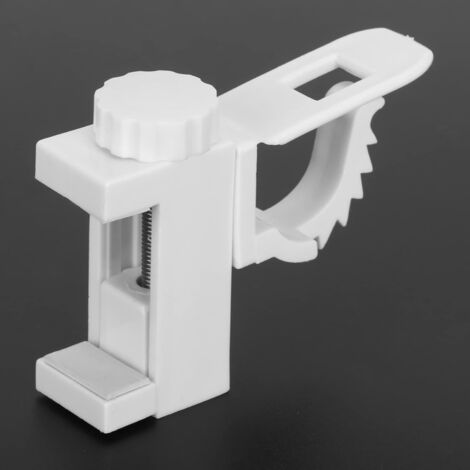 Ahlsen Curtain rod brackets without drilling, curtain hooks without drilling for curtain rods with ø16, height 1-3.7 cm, load capacity 1 kg-2 kg