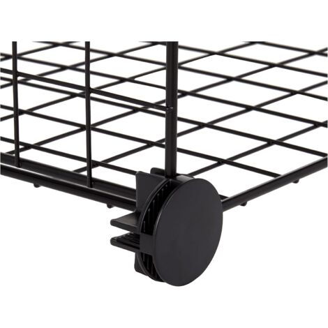 Ahlsen Set of 4 Wire Storage Cubes, Black, 757537CM
