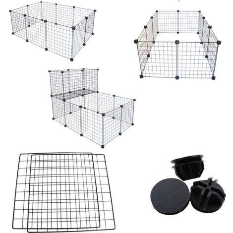 Ahlsen Set of 4 Wire Storage Cubes, Black, 757537CM