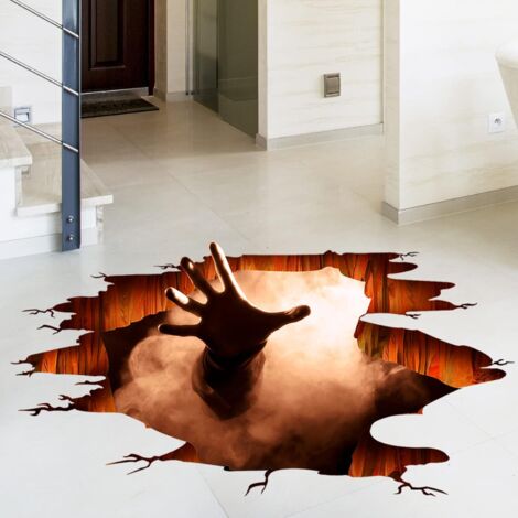 Ahlsen Removable 3D Halloween Wall Stickers,Halloween Ghost Hand Wall Stickers,Halloween Wall Stickers,Scary Wall Stickers,Decorations,Stickers for Rooms,Halloween Window Wall Stickers,Stickers for Gl