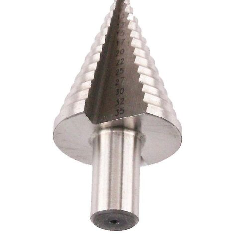 Ahlsen Step [5-35mm] – 10mm triangular shank – ideal for soft metals (not for lesser steel) – 13 metal steps.