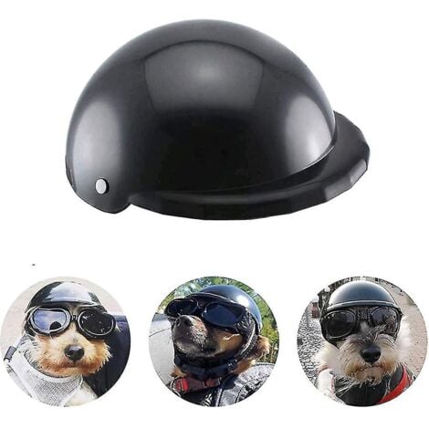 Ahlsen Dog Helmet Goggles Set Pet Helmet Sunglasses Dogs Adjustable Dog Motorcycle Protective Hat