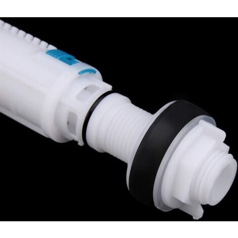 Ahlsen Toilet Filling Valve Repair Kit, Double Flush Tank Siphon, Toilet Push Button, Bathroom Filling Valve, Blue + White, UK G 1/2 (Plastic)