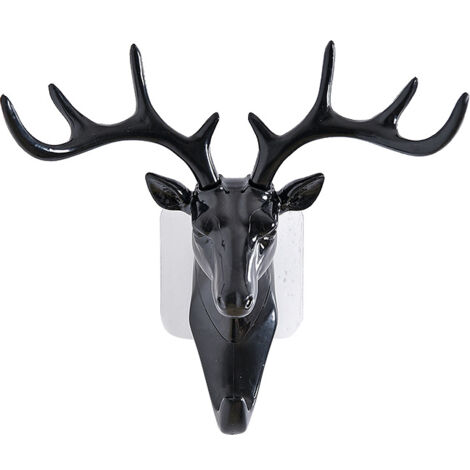Ahlsen Piece Deer Head Shape No Drilling Self Adhesive Wall