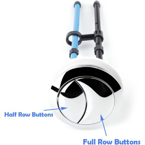 Ahlsen Piece Toilet Push Button, 58mm Thread Diameter, Double Flush Button, Adjustable Toilet Water Tank Button
