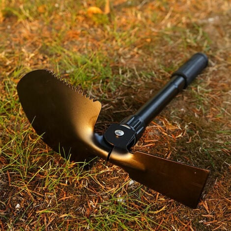 Ahlsen Outdoor mountaineering multifunctional portable small mini folding shovel fishing camping shovel shovel