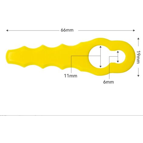 Ahlsen 8 pieces replacement blades, lawn mower blades, lawn mower blade replacement, yellow