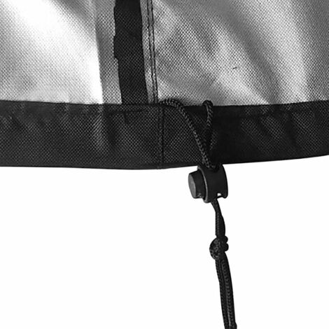 Ahlsen Round Swimming Pool Cover, Round Spa Cover, Waterproof Dustproof Tarpaulin, Protective Cover, Suitable for All Kinds of Round Swimming Pools - (Black, 122 x 30 cm)