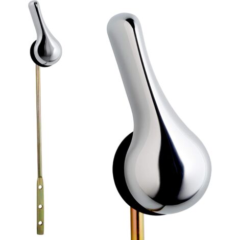 Ahlsen Replacement toilet handle, flush lever, front mounting, chrome, universal connection