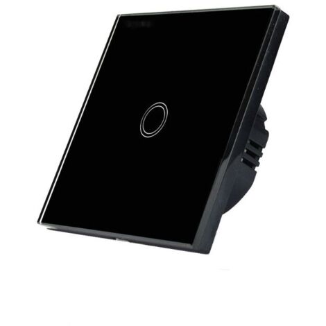Ahlsen Mono Dimmer for LED, Touch Switch, 1-Way Wall Touch Switch Black