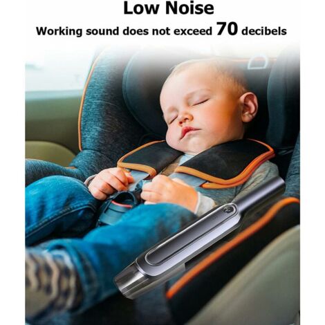 Ahlsen Car Vacuum Cleaner, Cordless Handheld Vacuum Cleaner, Portable Car Battery Vacuum Cleaner, USB Charging 120W 4000mAh with Washable Filter for Home Office Car